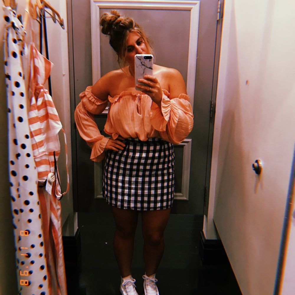 Gingham skirt